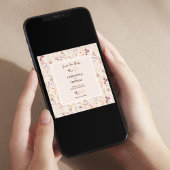 Elegante Boho Wildflower Save the Date