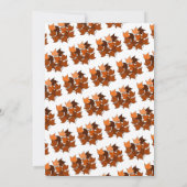 Elegante Boho zwart-witte Herfst 1e verjaardag Kaart (Achterkant)