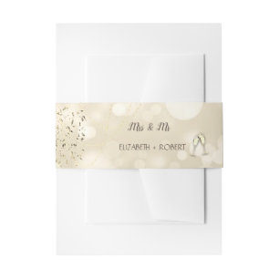 Elegante Bokeh, Confetti wijnglazen Uitnodigingen Wikkel