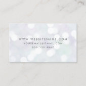 Elegante Bokeh Pattern Event Planner Visitekaartje (Achterkant)