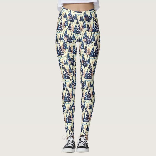 Elegante Bomen Leggings (Voorkant)
