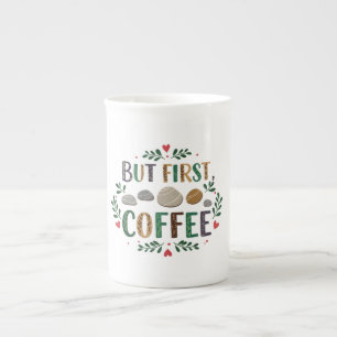 Elegante Bone China Mok voor koffieliefhebbers