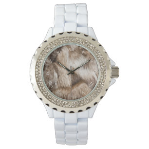Elegante bonttextuur horloge
