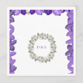 Elegante Boog Bloem Huwelijksprogramma | Acryl Programma (Achterkant)