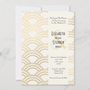 Elegante Boog Gatsby Art Deco Jaren '20 Ivoor & Go Kaart