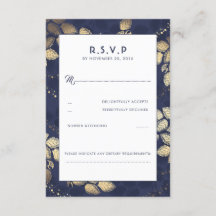 Elegante boombladeren en lichten bruiloft RSVP Kaa