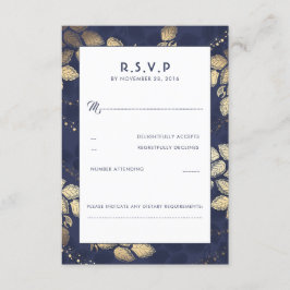 Elegante boombladeren en lichten bruiloft RSVP Kaa
