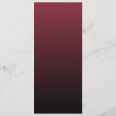 Elegante bordeauxrode formele menukaart (Achterkant)