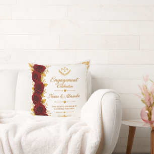 Elegante bordeauxroze kussenhoes kussen