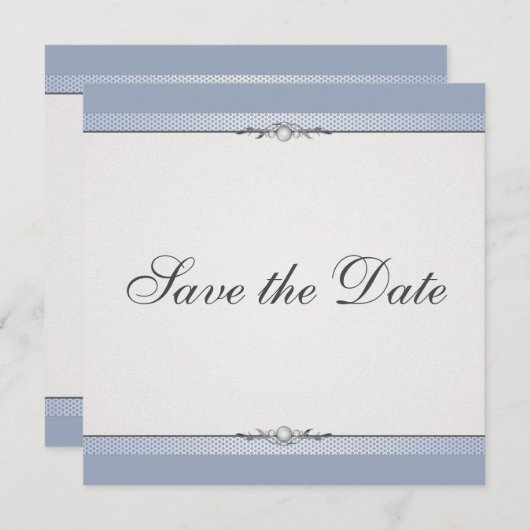 Elegante Border Save The Date (Voorkant / Achterkant)