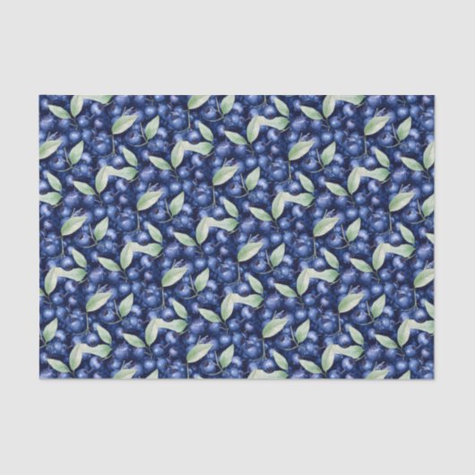 Elegante bosbessen tissuepapier (Voorkant)