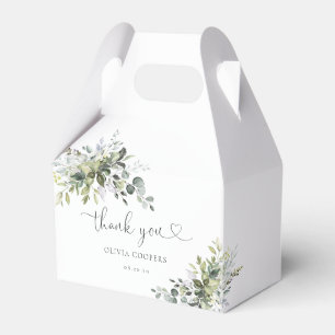 Elegante botanische baby shower cadeau doos bedankdoosjes