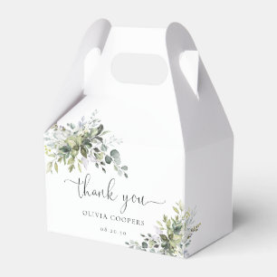 Elegante botanische baby shower cadeau doos bedankdoosjes