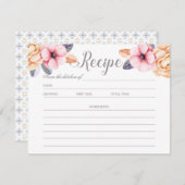 Elegante Botanische Bessen Bruiloftsshowkaart Rece Kaart (Voorkant / Achterkant)