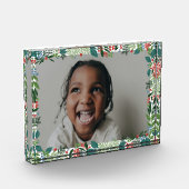 Elegante botanische bessen lijst kerst fotoblokken (Links)