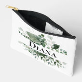 Elegante Botanische bladeren Lijst met naam Etui (Open)