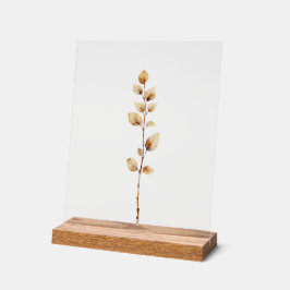 Elegante botanische bladertak acryl bord