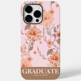 Elegante Botanische Bloemen Gepersonaliseerd Afstu Case-Mate iPhone 14 Pro Max Hoesje