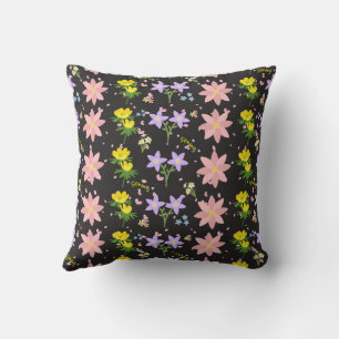 Elegante botanische bloemprint kussen voor thuis d