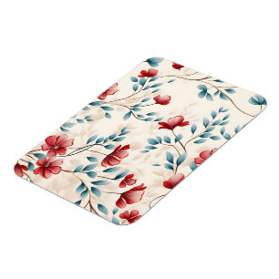 Elegante botanische bloemtak magneet
