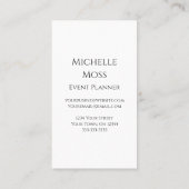 Elegante Botanische Blush Rozen Floral Professiona Visitekaartje (Achterkant)