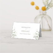 Elegante botanische bruiloft gevouwen (Achterkant)