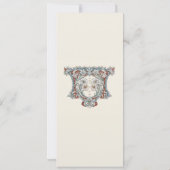 Elegante Botanische Bruiloft Menu Kaart (Achterkant)