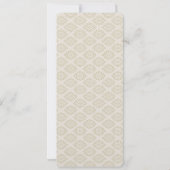 Elegante Botanische Bruiloft Menu Kaart (Achterkant)