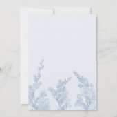 Elegante Botanische Bruiloft Uitnodiging (Achterkant)