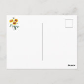 Elegante Botanische Deken Bloem Briefkaart (Achterkant)