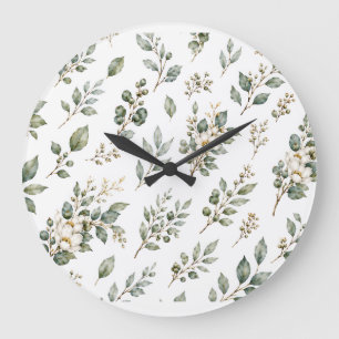 Elegante botanische Eucalyptus grote klok