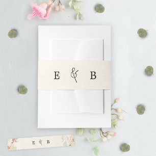 Elegante botanische eucalyptus pastelrozen bruilof uitnodigingen wikkel