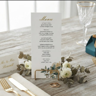 Elegante botanische eucalyptusgroen calligrafie menu