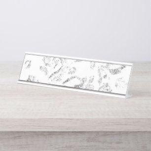 Elegante botanische hangmapset bureau naambordje