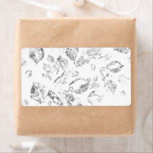 Elegante botanische hangmapset etiket