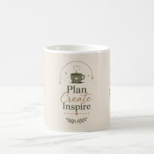 Elegante botanische koffiemok – Inspirerende burea