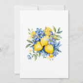 Elegante Botanische Moderne Bloemenbruiloft Kaart (Achterkant)