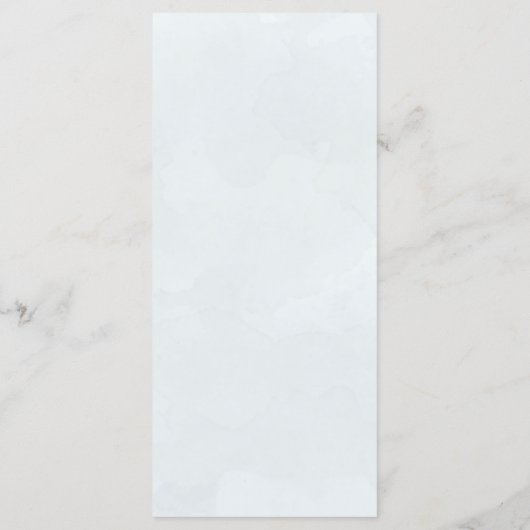 Elegante botanische stoffige blauwe Waterverf brui Menu (Achterkant)