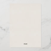 Elegante botanische vogel bruiloft uitnodiging (Achterkant)