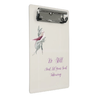 Elegante botanische vogel klembord mini klembord