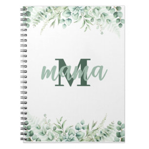 Elegante Botanische Waterverf Eucalyptus Notitieboek