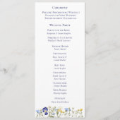 Elegante botanische wilde bloem Script Wedding Pro Programma (Achterkant)