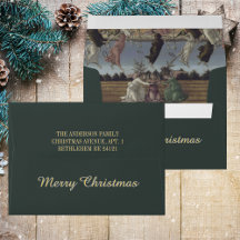 Élégante Botticelli Noël chrétien