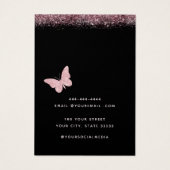 Élégante Boucles d'oreilles papillon moderne Carte (Dos)