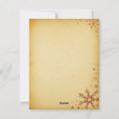 Élégante bougie d'arbre de Noël et carte cadeau (Dos)