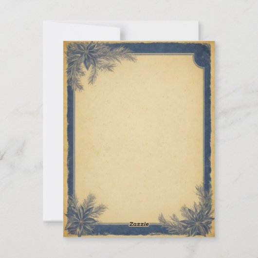 Élégante bougie d'arbre de Noël et carte cadeau (Dos)