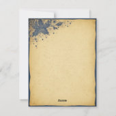 Élégante bougie d'arbre de Noël et carte cadeau (Dos)