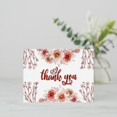 Elégante Bourgogne Agate Foil Invitation Carte pos (Debout devant)