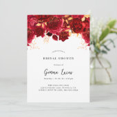 Elégante Bourgogne et médaille d'or Invitation à l (Debout devant)