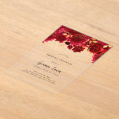 Elégante Bourgogne et médaille d'or Invitation à l (Poser)